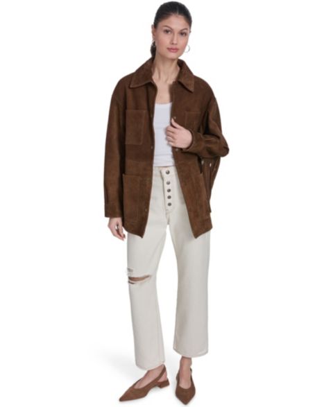 Женские куртки Levi's Women's Real Suede 4-Pocket Chore Coat