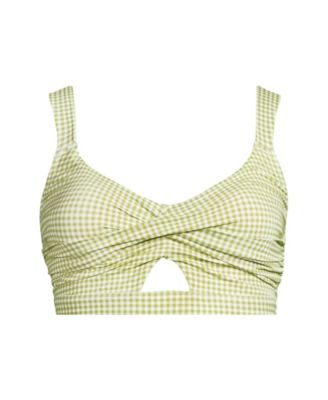 Plus Size Twist Front Bikini Top