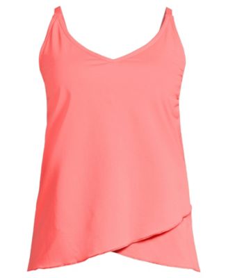 Plus Size Tulip Hem Tankini Top