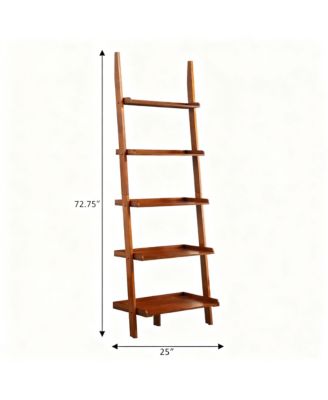 Ladder Bookshelf  Solid Pine  Traditional Modern
