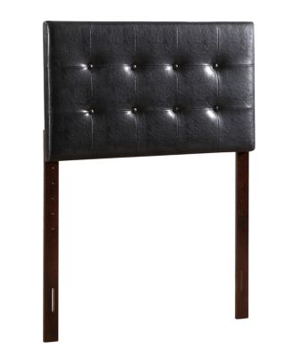 Twin Upholstered Headboard with Button Tufting Adjustable Height 41 to 53 inch