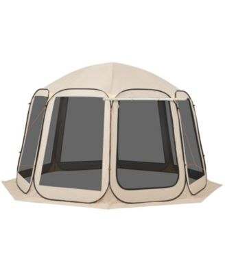 12 x 11 Ft Pop-Up Screen House Tent for 10-12 People with Awning