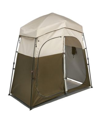 2-Room Portable Camping Shower Tent with Carry Bag
