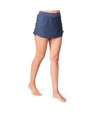 Women's Side Shirred Swim Skirt
