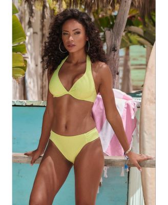 Women's Textured Underwire Bikini Swimsuit Top Bra Sizing