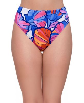 Women's Smoothing and Sculpting High Leg High Rise Swimsuit Bikini Bottoms