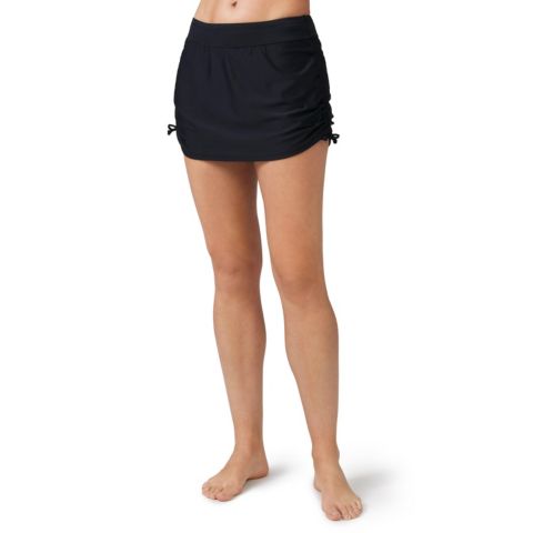 Женская юбка Free Country Side Shirred Swim Skirt, цвет: Чёрный