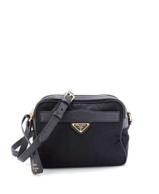 Mini Re-Edition 1978 Front Pocket Shoulder Re-Nylon with Saffiano Leather