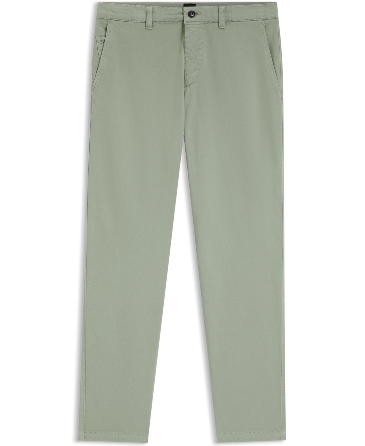 Men's Structured Cotton Blend Tapered-Fit Chinos