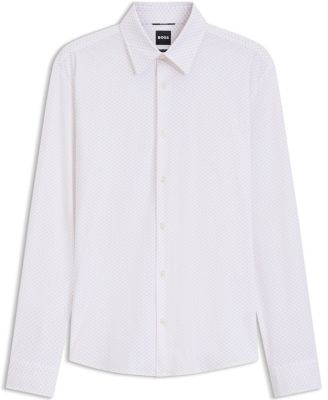 BOSS By Men's Performance-Stretch Jersey Dress Shirt