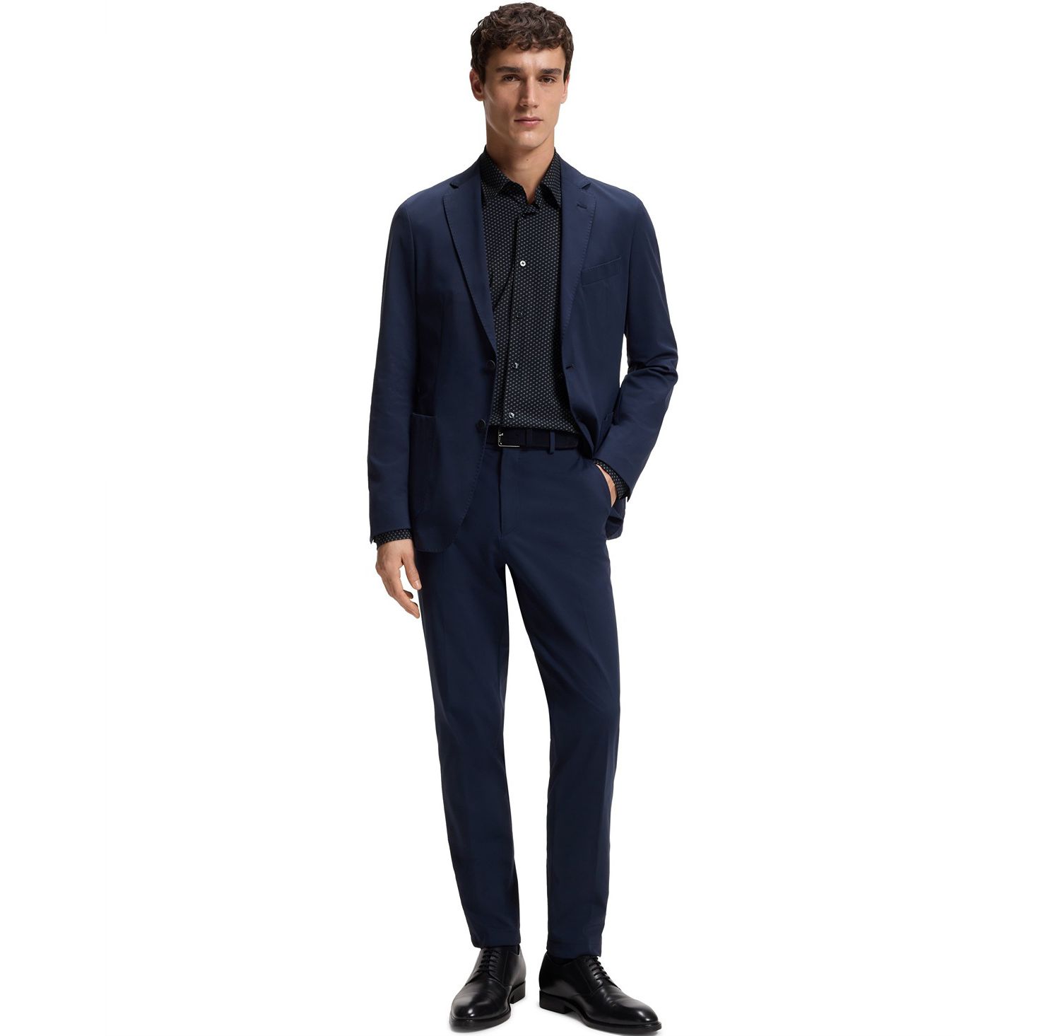 Men's Performance-Stretch Jersey Dress Shirt
