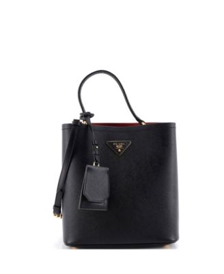 Medium Panier Bucket Bag Saffiano Leather