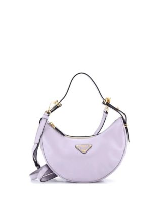 Small Arque Half Moon Hobo Leather