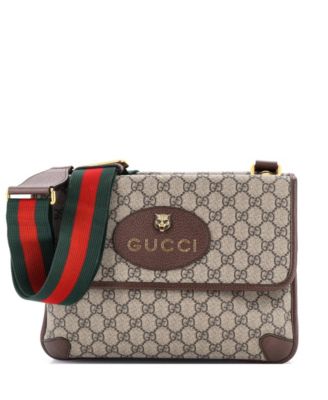 Medium Neo Vintage Flap Messenger GG Coated Canvas