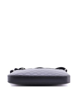 Medium Signature Zip Messenger Bag Guccissima Leather