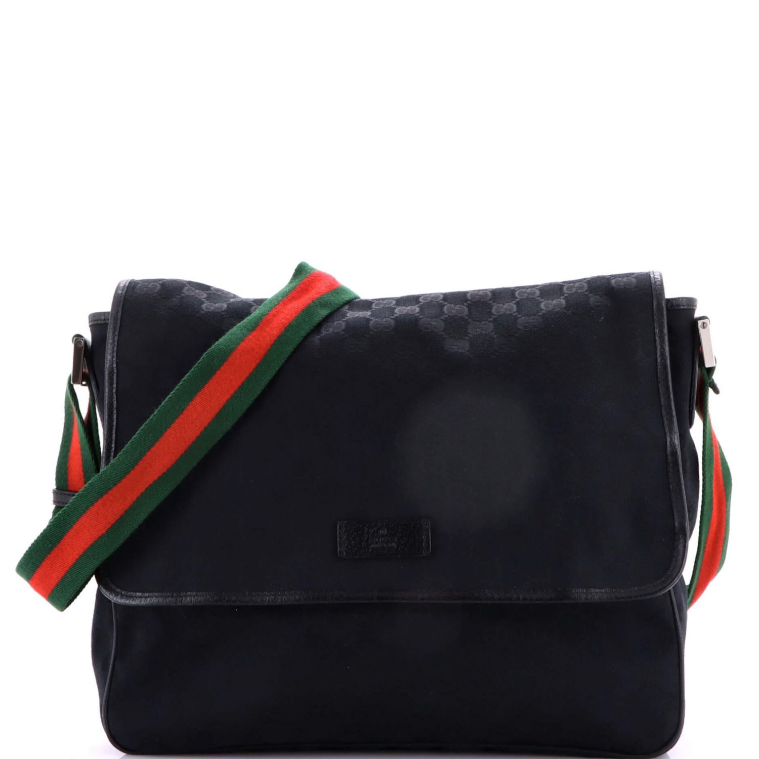 Medium Web Strap Flap Messenger GG Canvas