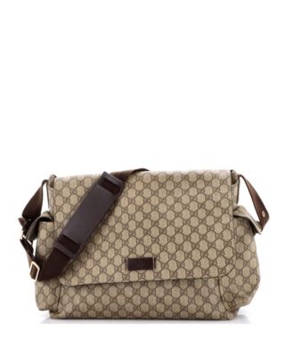 Diaper Bag GG Coated Canvas