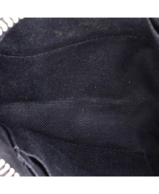 Small Web Strap Front Zip Messenger Bag GG Coated Canvas