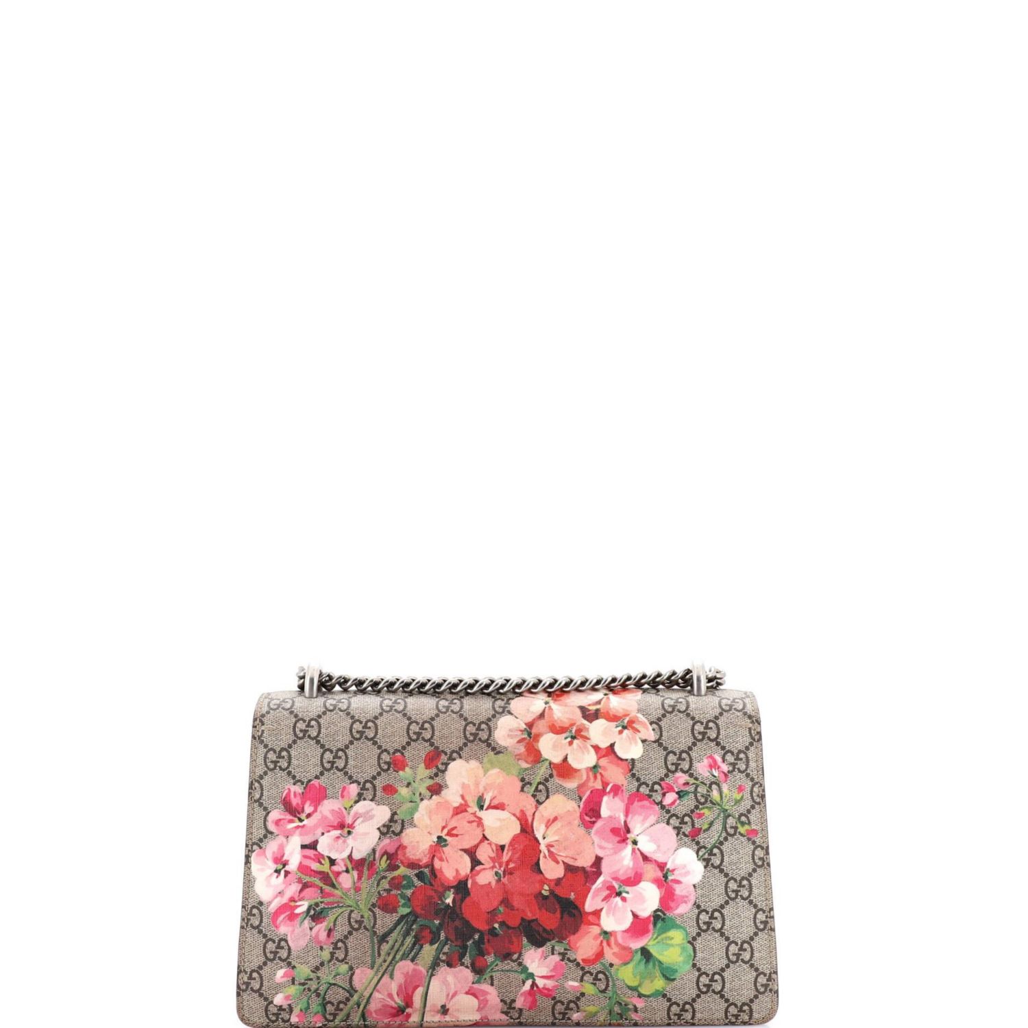 Small Dionysus Bag Blooms Print GG Coated Canvas