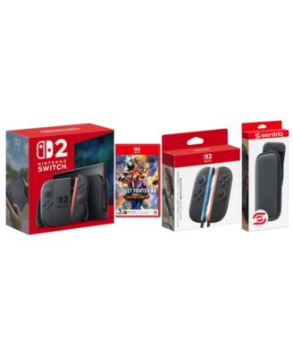 Switch 2 Console with Street Fighter 6, Extra Joy-Cons and Protective Case Bundle