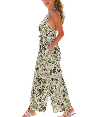 Women's Spring Nostalgia Floral Jumpsuit