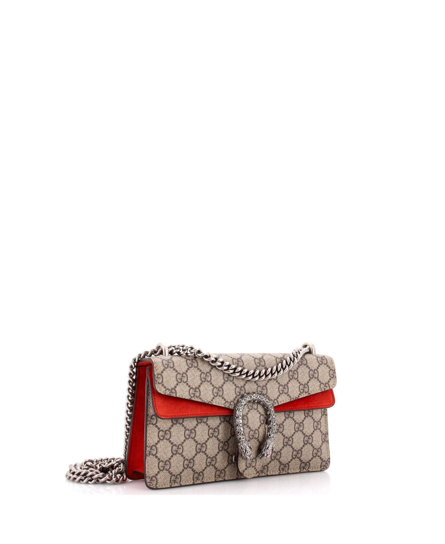 Small Dionysus Bag GG Coated Canvas with Crystal Embellished Metal