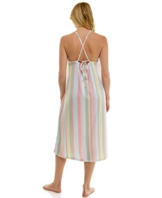 Women's Sleeveless Square Neck Midi Sleep Chemise