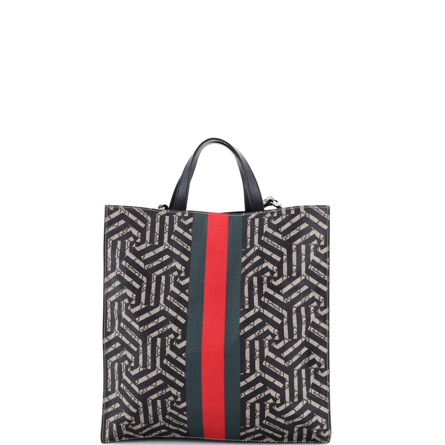Convertible Soft Open Tote Caleido GG Coated Canvas