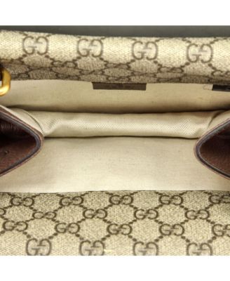 Small Neo Vintage Flap Messenger GG Coated Canvas