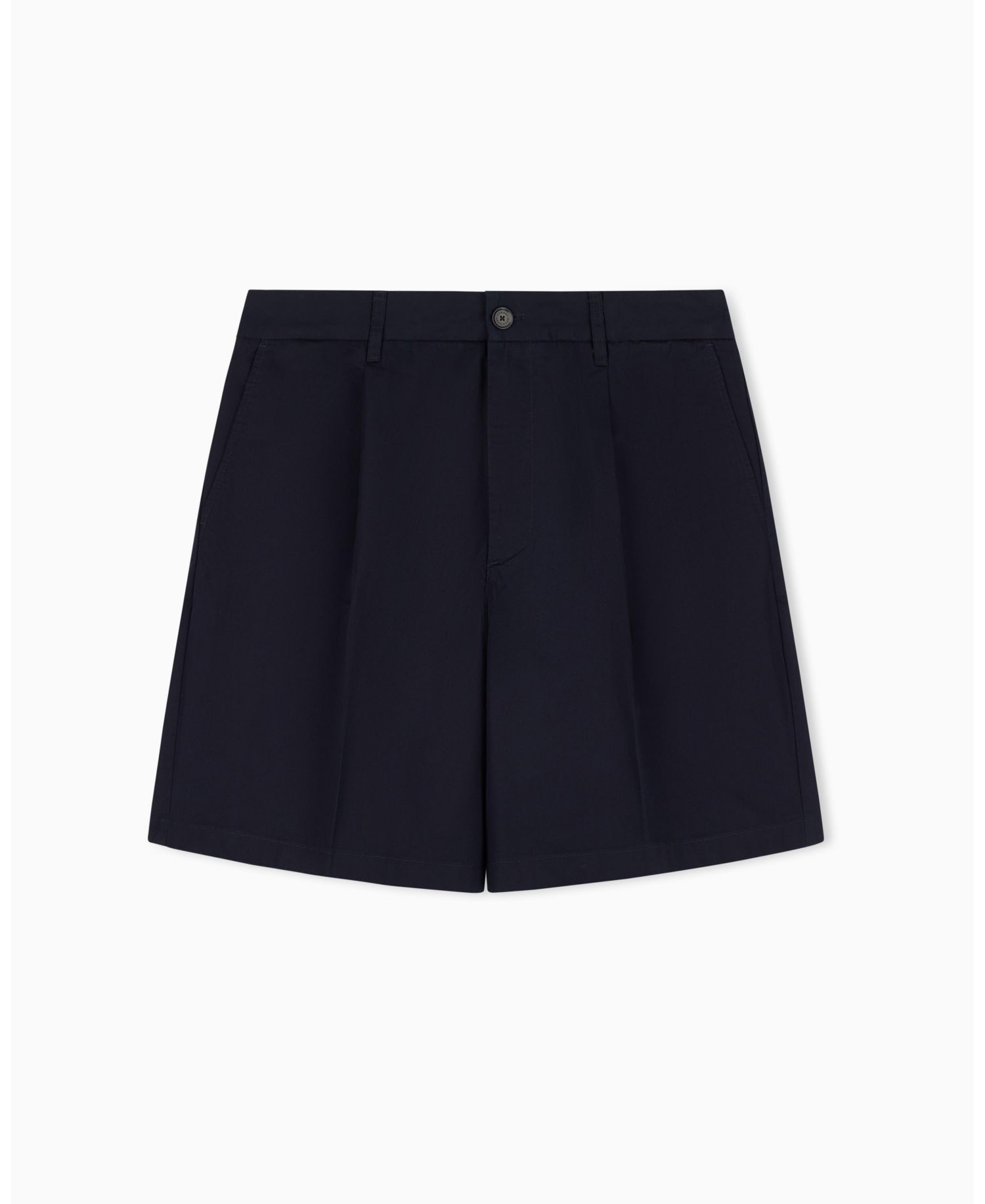 Men's Cotton Pleat Bermuda Shorts