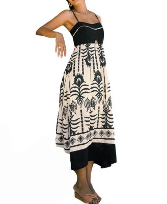 Women's Beach Hopping Ornate Midi Beach Dress
