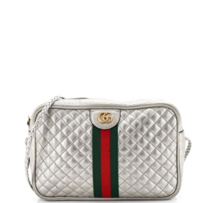 Small Trapuntata Camera Bag Quilted Leather