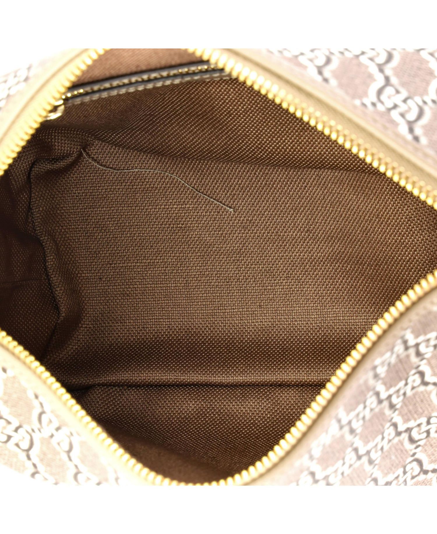 Super Mini Ophidia Zip Shoulder Bag GG Shadow Coated Canvas