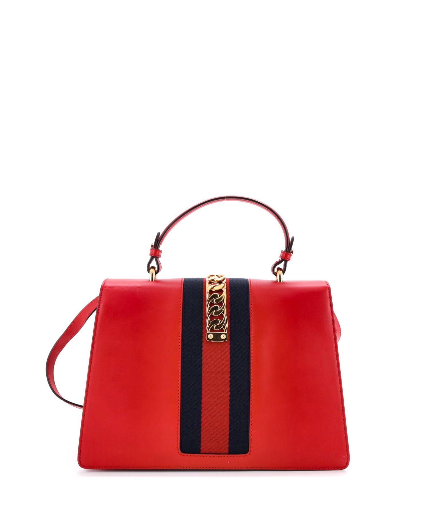 Medium Sylvie Top Handle Bag Leather
