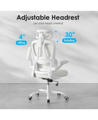 Ergonomic Office Chair, Adjustable Swivel Desk Chair with Headrest and Lumbar Support, Computer Chair for Home Office.