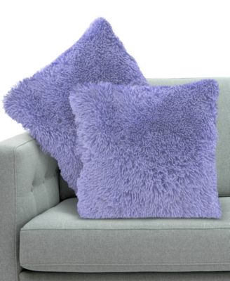 Textured Fluffy Decorative Pillow, 26" x 26"