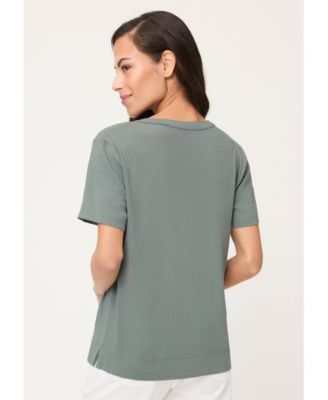 Women's Mixed Media Tunic T-Shirt