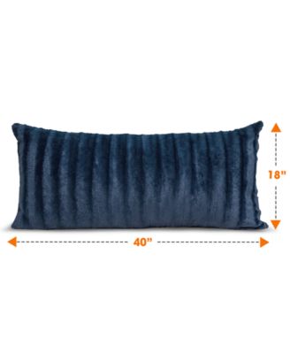 Textured Long Decorative Pillow, 18" x 40"