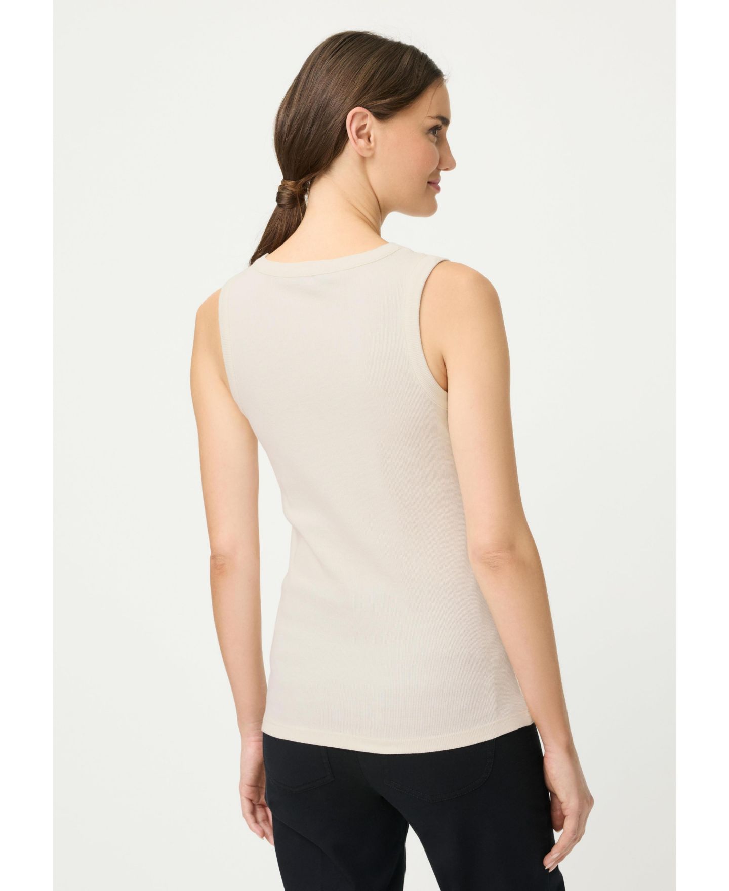Женский топ Olsen Sleeveless Camisole, цвет: Льняной бежевый — фото 3