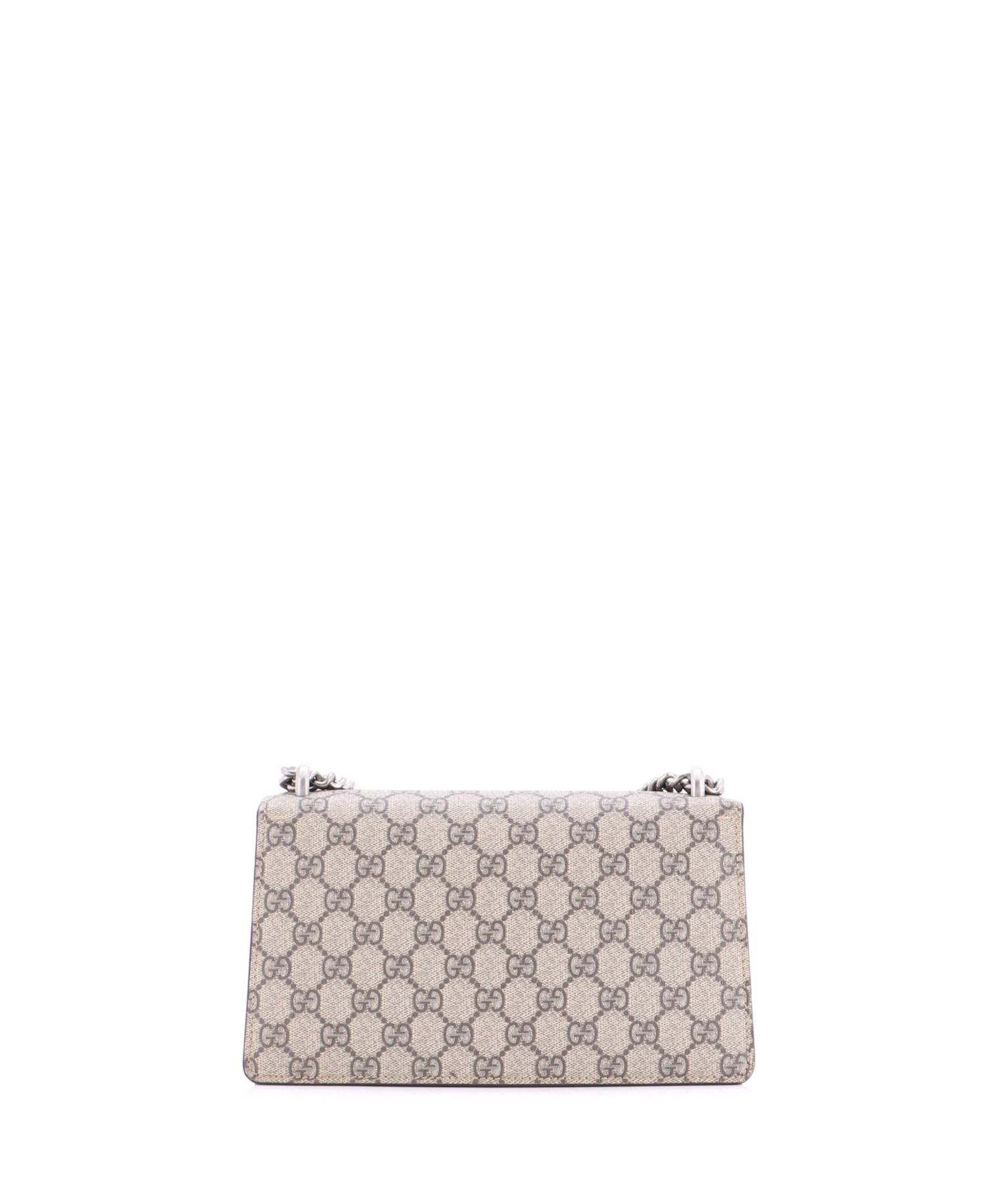 Small Dionysus Bag GG Coated Canvas with Crystal Embellished Metal