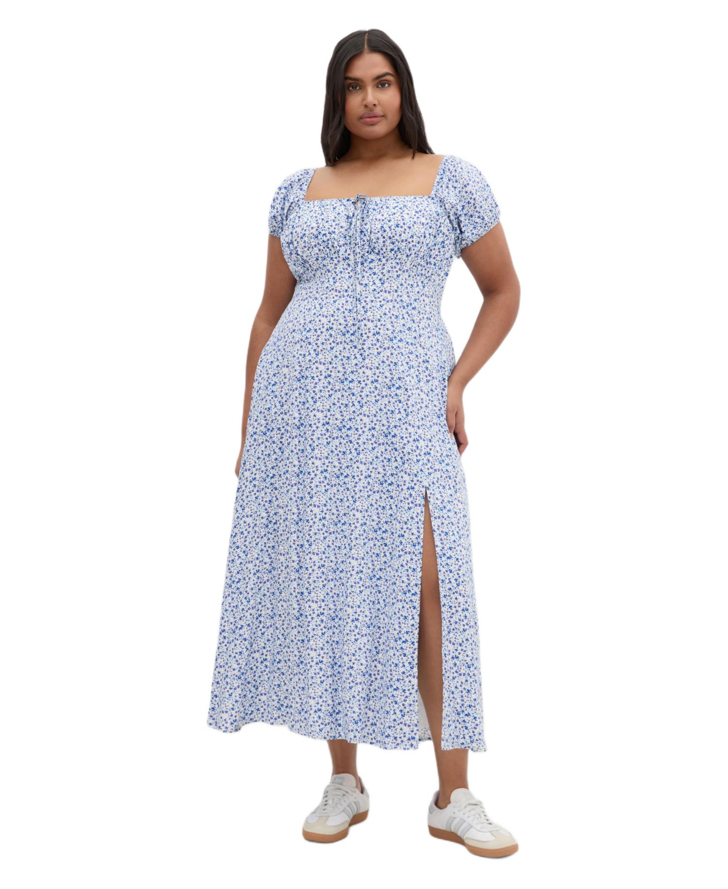 Women's Abbie Short Sleeve Floral Print Maxi Dress
