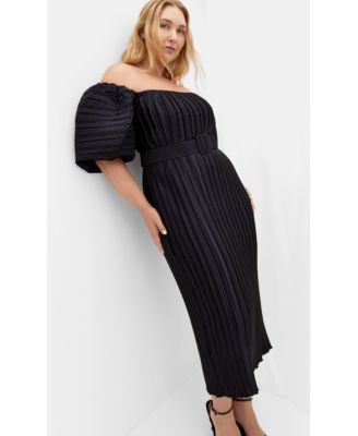 Women's Krista Pleat Midi Dress