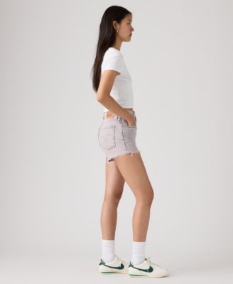 Women's Button Fly High-Rise Denim Shorts