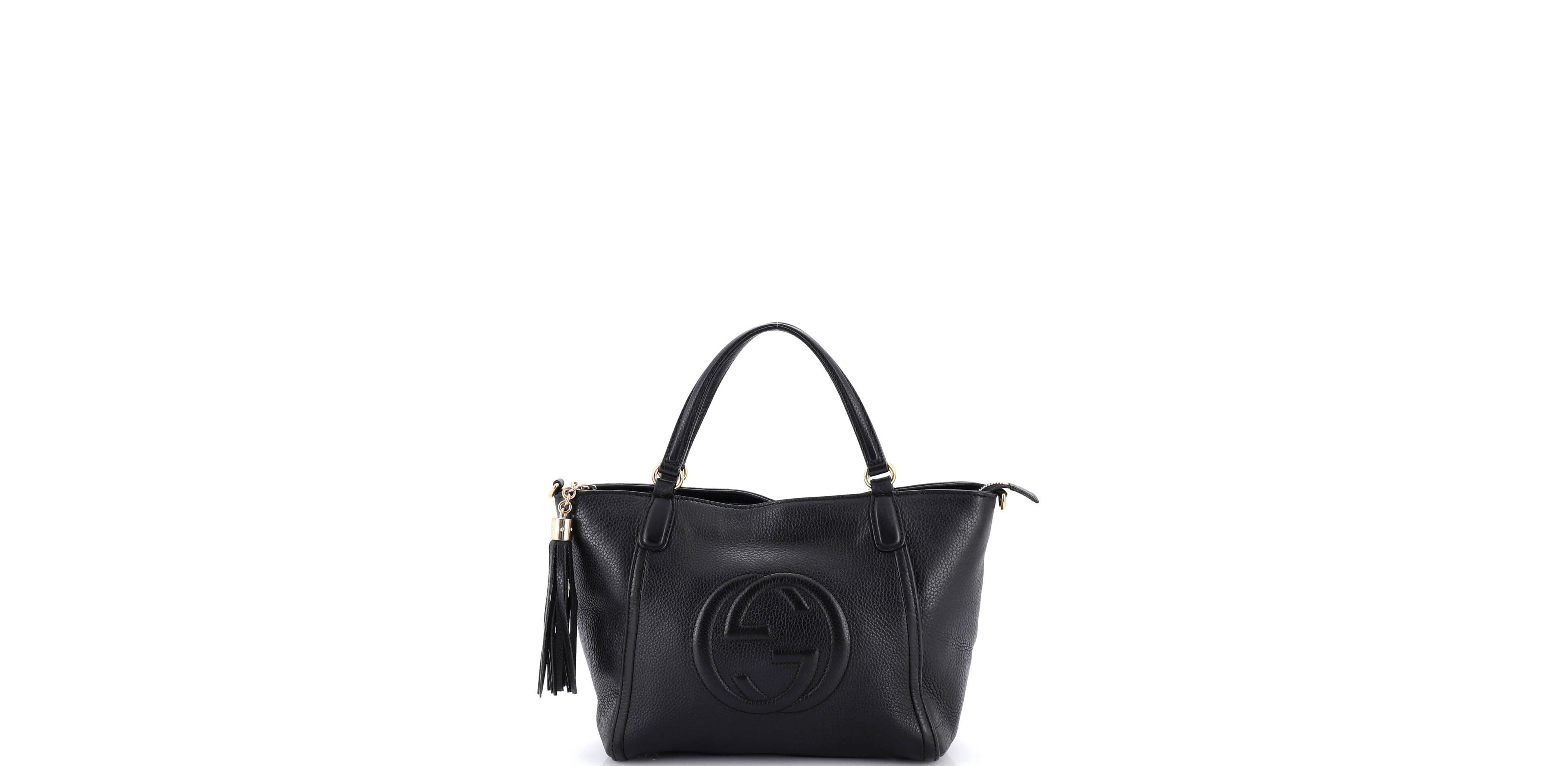 Pre-Owned Gucci Small Soho Convertible Top Handle Bag Leather