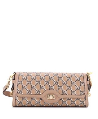 Small Luce Shoulder Bag Optical GG Printed Leather