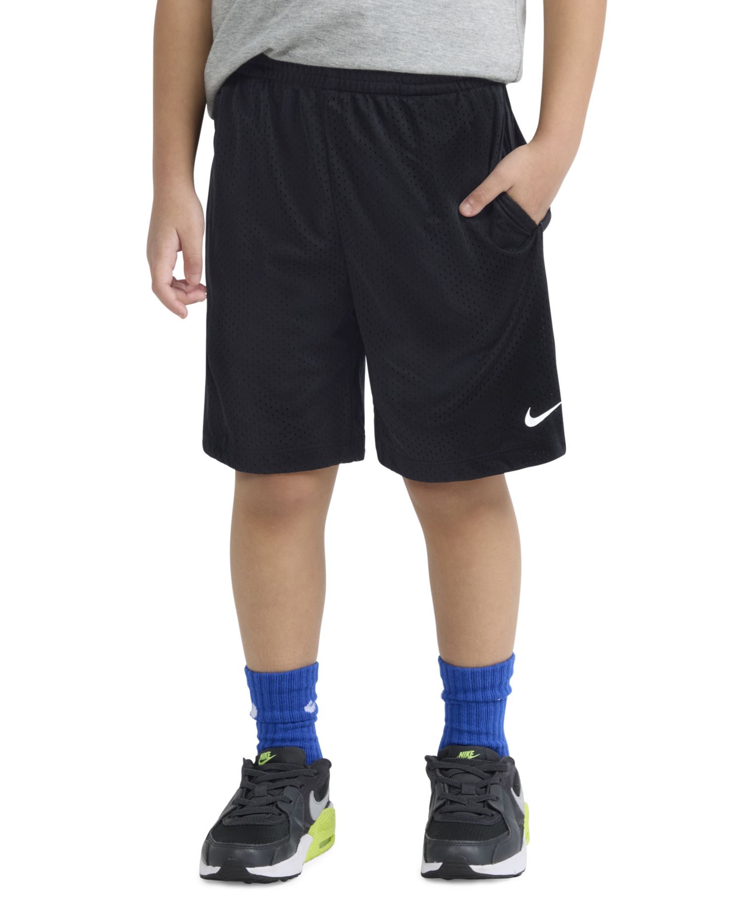 Boys' 2T-7 Dri-FIT Logo Mesh Pull-On Shorts