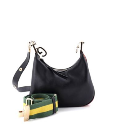 Small Attache Shoulder Bag Leather
