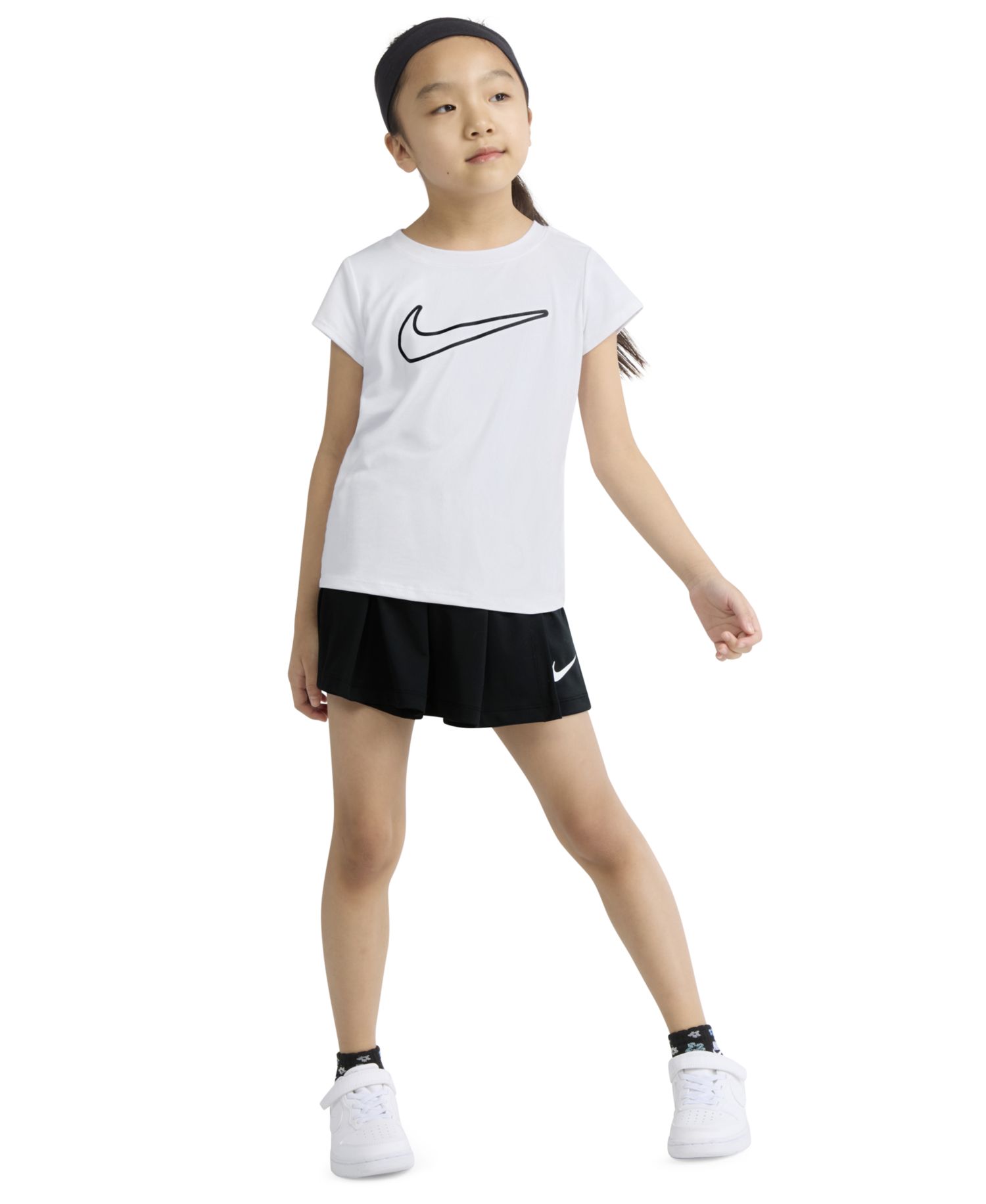 Girls' 2T-6X All Day Play Short-Sleeve T-Shirt and Skort, 2-Piece Set
