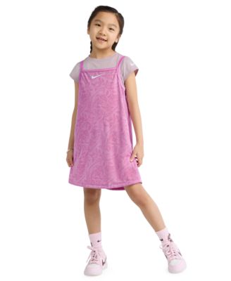 Girls' 4-6X Move with Nature Short-Sleeve T-Shirt and Dress, 2-Piece Set