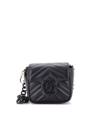 Mini GG Marmont Flap Belt Bag Matelasse Leather
